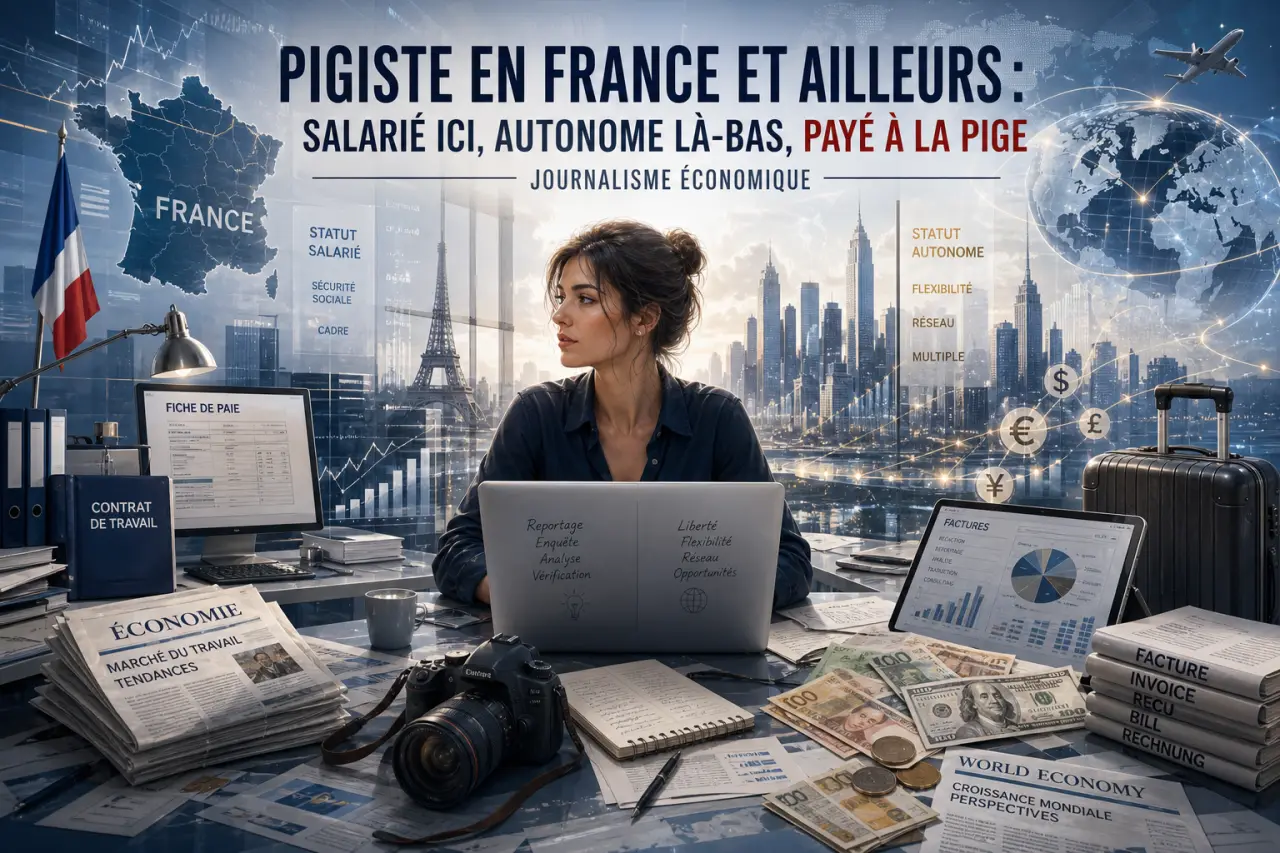 Pigiste en France et ailleurs : salarié ici, autonome là-bas, payé à la pige