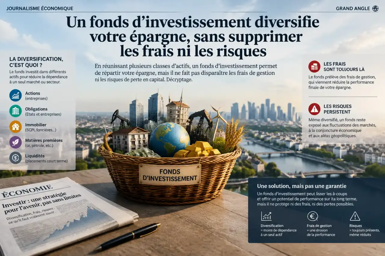 Un fonds d’investissement diversifie votre épargne, sans supprimer les frais ni les risques