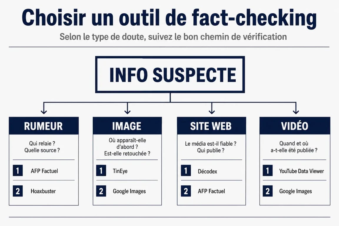 Quels sont les meilleurs outils de fact checking en ligne pour vérifier une rumeur, une image, un site ou une vidéo