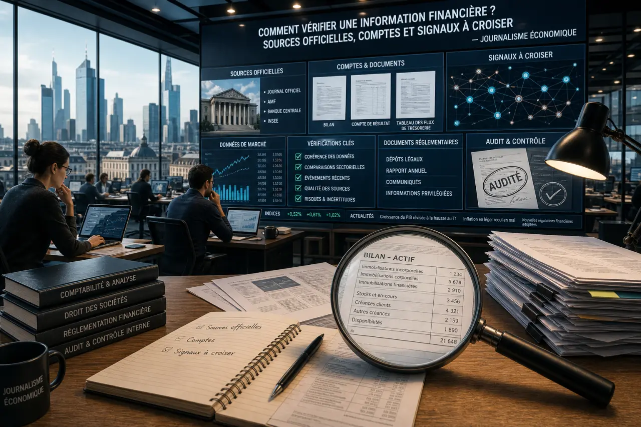 Comment vérifier une information financière ? Sources officielles, comptes et signaux à croiser
