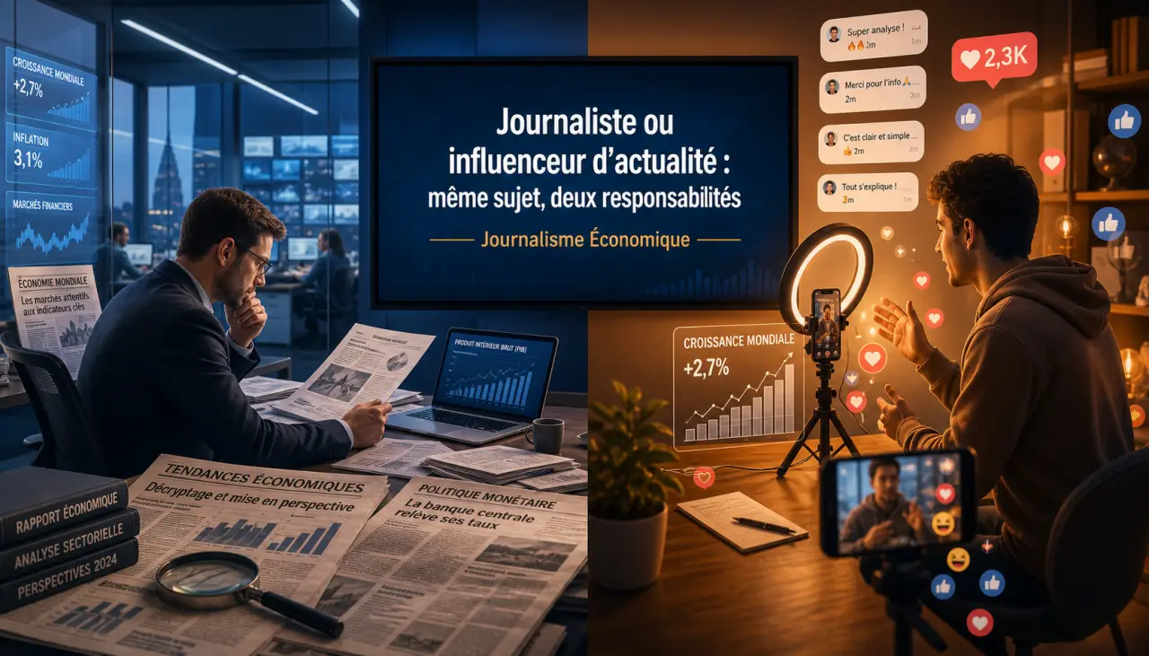 Journaliste ou influenceur d’actualité : même sujet, deux responsabilités