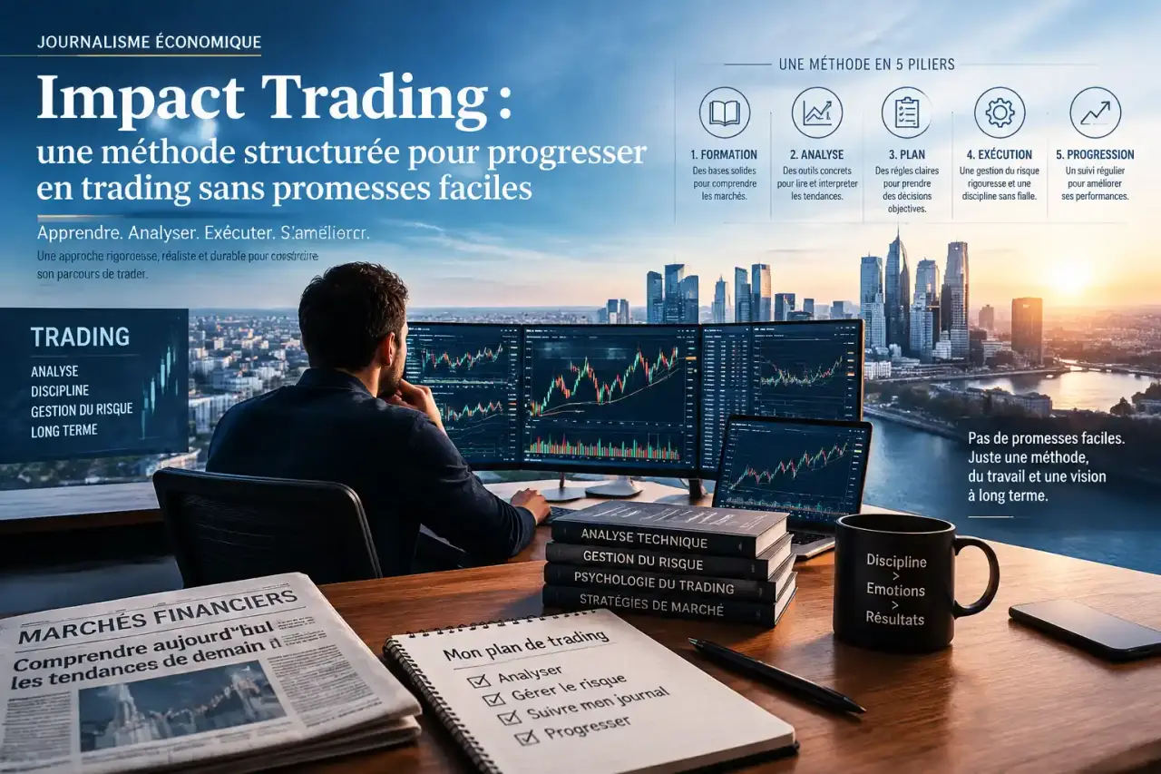 Impact Trading : une méthode structurée pour progresser en trading sans promesses faciles