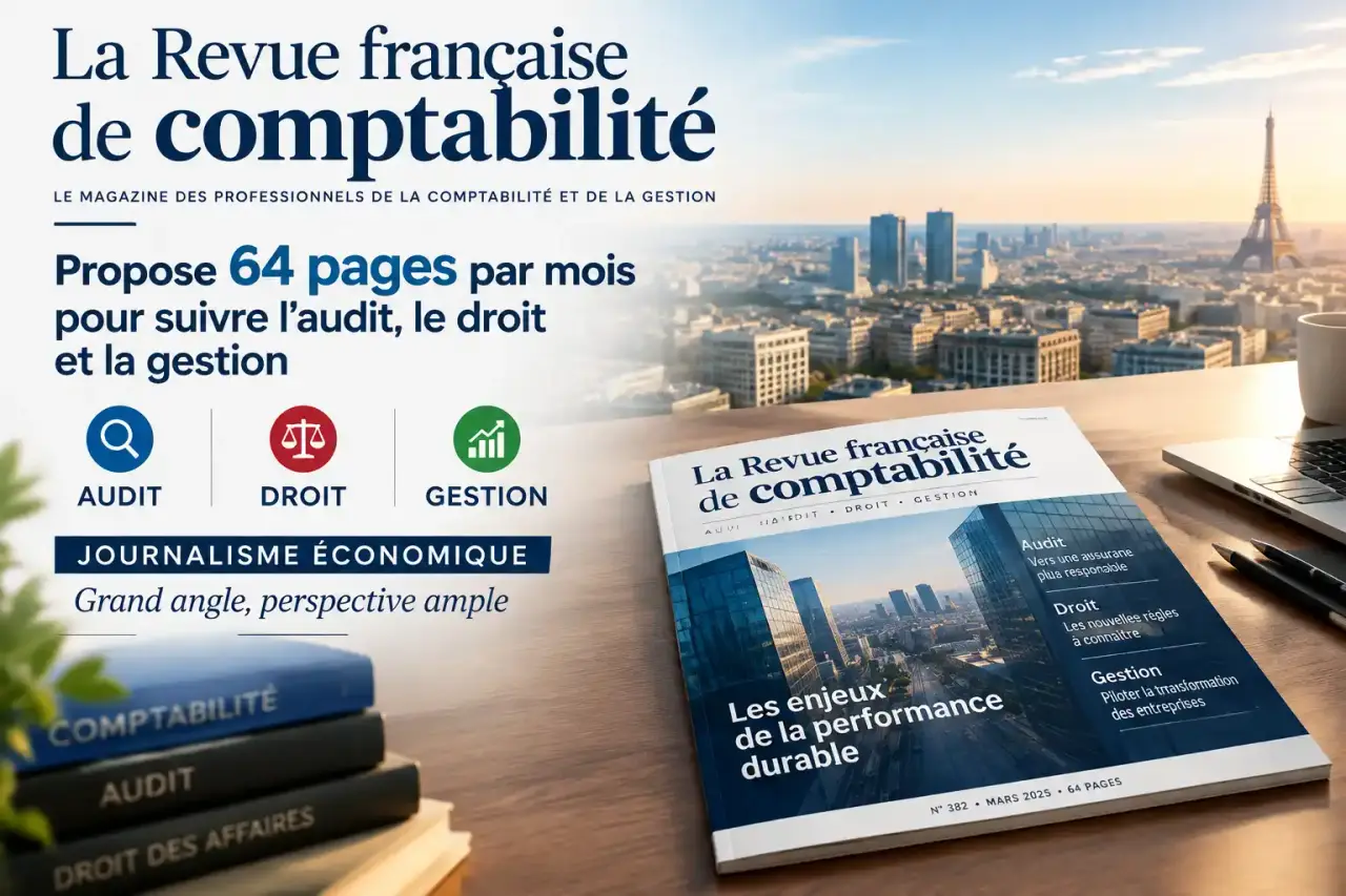 La Revue française de comptabilité propose 64 pages par mois pour suivre l’audit, le droit et la gestion