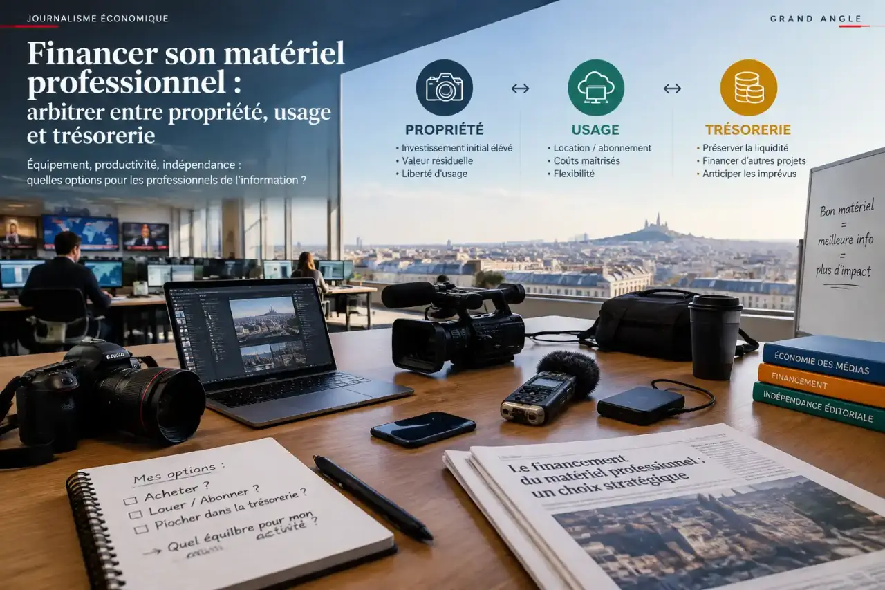 Financer son matériel professionnel : arbitrer entre propriété, usage et trésorerie